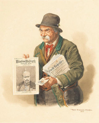 Peter Kraemer The Younger - Mnchner Zeitungsverkufer.webp