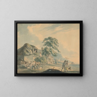 Mowers - Peter La Cave — framed artwork on a wall