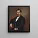 Portrait of Gervay - Peter Michal Bohúň — framed artwork on a wall