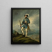 Portrait of Ján Francisci as captain of the Slovak volunteers - Peter Michal Bohúň — framed artwork on a wall