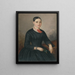 Portrait painting of Johanka Tramplová de Vek near Poprad - Peter Michal Bohúň — framed artwork on a wall