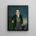 Portrait of Juraj Vrády-Szakmáry - Peter Michal Bohúň — framed artwork on a wall