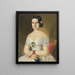 Portrait of Kornélia Spányik-Bainterová - Peter Michal Bohúň — framed artwork on a wall