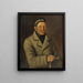 Portrait of Michael Kubný Sr. - Peter Michal Bohúň — framed artwork on a wall