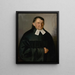 Portrait of Samuel Renss - Peter Michal Bohúň — framed artwork on a wall