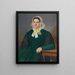 Portrait Painting of Z. Dluhovitsová née Melk - Peter Michal Bohúň — framed artwork on a wall