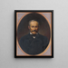 Portrait of a gentleman - Peter Michal Bohúň — framed artwork on a wall