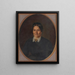 Portrait of a Lady - Peter Michal Bohúň — framed artwork on a wall