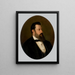 Portrait of a Man - Peter Michal Bohúň — framed artwork on a wall