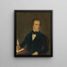 Portrait of a Writer - Peter Michal Bohúň — framed artwork on a wall