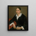 Portrait of an Elderly Lady - Peter Michal Bohúň — framed artwork on a wall