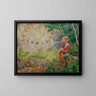 The Land of Fairies - Peter Newell — framed artwork on a wall