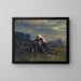 After the Battle - Peter Nicolai Arbo — framed artwork on a wall