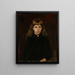 Portrait of Dagny Kiær - Peter Nicolai Arbo — framed artwork on a wall