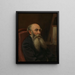 Portrait of the painter Hans Johan Frederik Berg - Peter Nicolai Arbo — framed artwork on a wall