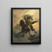 La Walkyrie - Peter Nicolai Arbo — framed artwork on a wall