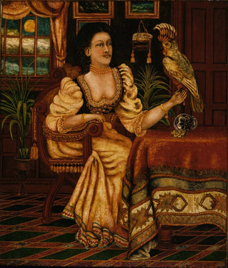 Peter Oliver Foss - Woman with Cockatoo.webp