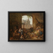 Two drunks at the market near Westerkerk in Amsterdam - Peter Paul Joseph Noël — framed artwork on a wall