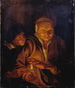 A boy lighting a candle held by an old woman - Peter Paul Rubens — artwork view