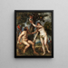 Adam and Eve - Peter Paul Rubens — framed artwork on a wall
