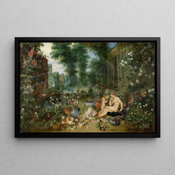 Allégorie du sens de l'odorat - Peter Paul Rubens — framed artwork on a wall