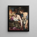 Atalante and Méléagre - Peter Paul Rubens — framed artwork on a wall