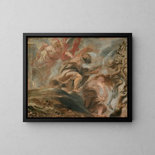 Expulsion du jardin d'Éden - Peter Paul Rubens — framed artwork on a wall