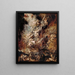 The Fall of the Damned - Peter Paul Rubens — framed artwork on a wall