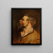 Tête d'homme barbu - Peter Paul Rubens — framed artwork on a wall