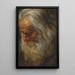 Study of an Old Bearded Man - Peter Paul Rubens — framed artwork on a wall