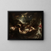 Heroes and Leander - Peter Paul Rubens — framed artwork on a wall