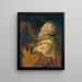 The King David Playing the Harp - Peter Paul Rubens — framed artwork on a wall