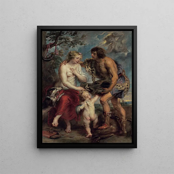 Méléagre et Atalante - Peter Paul Rubens — framed artwork on a wall