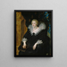 Portrait of Anne of Austria - Peter Paul Rubens — framed artwork on a wall