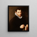Portrait of Christoffel Plantin - Peter Paul Rubens — framed artwork on a wall