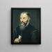Portrait of Jacobus Moretus - Peter Paul Rubens — framed artwork on a wall