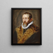 Portrait of Juste Lipse - Peter Paul Rubens — framed artwork on a wall