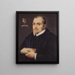 Portrait of Petrus Pantinus - Peter Paul Rubens — framed artwork on a wall