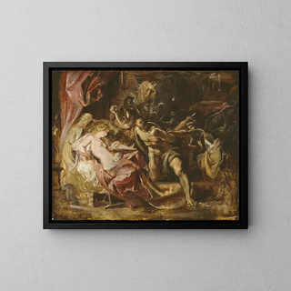 La Capture de Samson - Peter Paul Rubens — framed artwork on a wall