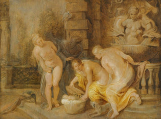 La découverte du bébé Érichthonios par les filles de Cécrops - Peter Paul Rubens — artwork view