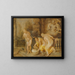 La découverte du bébé Érichthonios par les filles de Cécrops - Peter Paul Rubens — framed artwork on a wall