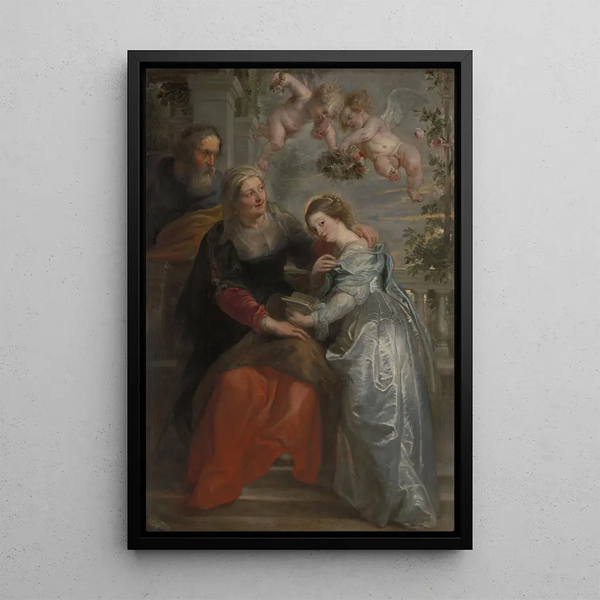L'Éducation de Marie - Peter Paul Rubens — framed artwork on a wall