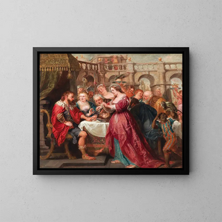 The Feast of Herod - Peter Paul Rubens — framed artwork on a wall