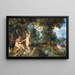 The Garden of Eden with the Fall of Man - Peter Paul Rubens — framed artwork on a wall