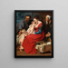 The Holy Family with Saints Elizabeth and John the Baptist - Peter Paul Rubens — framed artwork on a wall