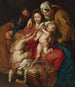 The Holy Family with Saint Elizabeth, Saint John, and a dove - Peter Paul Rubens — artwork view
