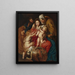 The Holy Family with Saint Elizabeth, Saint John, and a dove - Peter Paul Rubens — framed artwork on a wall