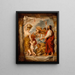 Les Israélites ramassent la manne dans le désert - Peter Paul Rubens — framed artwork on a wall