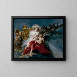 L'Origine de la Voie lactée - Peter Paul Rubens — framed artwork on a wall