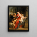 The Virgin and Child with Saint Elizabeth and Saint John the Baptist - Peter Paul Rubens — framed artwork on a wall